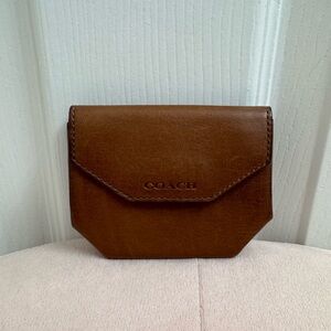 Coach Vintage Geometric Leather Coin Purse